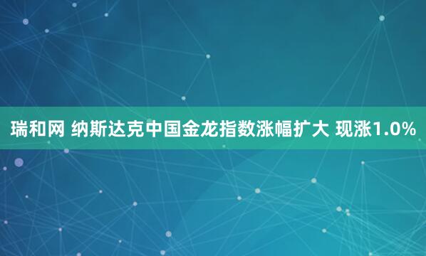 瑞和网 纳斯达克中国金龙指数涨幅扩大 现涨1.0%